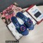 Dolce & Gabbana Iguana-print calfskin Slides with DG Logo Blue 2022