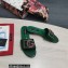 Dolce & Gabbana Iguana-print calfskin Slides with DG Logo Dark Green 2022