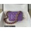 Chanel Lambskin Small Flap Bag AS3214 Purple 2022