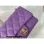 Chanel Lambskin Small Flap Bag AS3214 Purple 2022