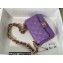 Chanel Lambskin Small Flap Bag AS3214 Purple 2022