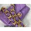 Chanel Lambskin Small Flap Bag AS3214 Purple 2022