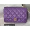 Chanel Lambskin Large Flap Bag AS3215 Purple 2022