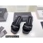 Alexander Wang Heel 8 Platform 6cm aw Slide Sandals In Nylon Black 2022
