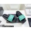 Alexander Wang Heel 8 Platform 6cm aw Slide Sandals In Nylon Turquoise Green 2022