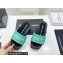 Alexander Wang Heel 8 Platform 6cm aw Slide Sandals In Nylon Turquoise Green 2022