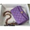 Chanel Lambskin Large Flap Bag AS3215 Purple 2022