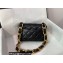 Chanel Lambskin Small Flap Bag AS3214 Black 2022