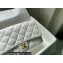Chanel Lambskin Large Flap Bag AS3215 White 2022