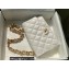 Chanel Lambskin Large Flap Bag AS3215 White 2022