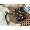 CHANEL 19 Handbag in Lambskin and Printed Fabric AS1160 Black/Multicolor 2022