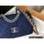 CHANEL 19 Handbag in Denim AS1160 Dark Blue 2022