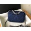 CHANEL 19 Handbag in Denim AS1160 Dark Blue 2022