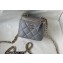 Chanel Caviar Leather Mini Vanity Case with Chain Bag 81186 Gray 2022