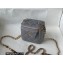Chanel Caviar Leather Mini Vanity Case with Chain Bag 81186 Gray 2022