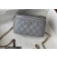 Chanel Caviar Leather Small Vanity Case with Chain Bag 81187 Gray 2022