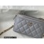 Chanel Caviar Leather Small Vanity Case with Chain Bag 81187 Gray 2022
