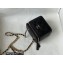 Chanel Caviar Leather Mini Vanity Case with Chain Bag 81186 Black 2022