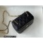 Chanel Caviar Leather Small Vanity Case with Chain Bag 81187 Black 2022