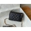 Chanel Caviar Leather Small Vanity Case with Chain Bag 81187 Black 2022