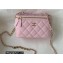 Chanel Caviar Leather Small Vanity Case with Chain Bag 81187 Pink 2022