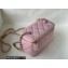 Chanel Caviar Leather Small Vanity Case with Chain Bag 81187 Pink 2022
