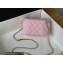 Chanel Caviar Leather Small Vanity Case with Chain Bag 81187 Pink 2022
