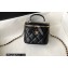 Chanel Lambskin Mini Vanity Case with Chain Bag 81189 Black 2022