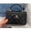 Chanel Lambskin Small Vanity Case with Chain Bag 81190 Black 2022