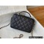 Chanel Caviar Leather Small Vanity Case with Chain Bag AS3168 Black 2022