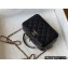 Chanel Caviar Leather Small Vanity Case with Chain Bag AS3168 Black 2022