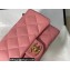 Chanel Lambskin Small Flap Bag AS3214 Coral Pink 2022