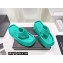 Alexander Wang Heel 10 Platform 6cm Taji FLIP FLOP Sandals In Lycra Turquoise Green 2022