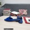 Dolce & Gabbana Iguana-print calfskin Slides Blue 2022