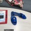Dolce & Gabbana Iguana-print calfskin Slides Blue 2022