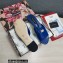 Dolce & Gabbana Iguana-print calfskin Slides Blue 2022