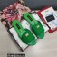 Dolce & Gabbana Iguana-print calfskin Slides Green 2022