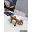 Jimmy Choo Heel 8.5cm Maelie PVC and Leather Thong Mules Brown 2022