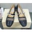 Jimmy Choo Ade Fishnet Mesh and Nappa Flats with Pearl-Embellished Strap Black 2022