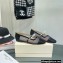 Jimmy Choo Ade Fishnet Mesh and Nappa Flats with Pearl-Embellished Strap Black 2022