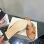 Jimmy Choo Flats Slides with Crystal Buckle Brown 2022