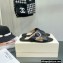 Jimmy Choo Flats Slides with Crystal Buckle Black 2022