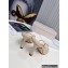 Jimmy Choo Heel 8.5cm Maelie PVC and Leather Thong Mules Beige 2022