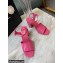 Chanel Heel 7.5cm Patent Leather Sandals Fuchsia 2022