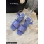 Chanel Heel 7.5cm Patent Leather Sandals Lilac 2022