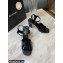 Chanel Heel 7.5cm Patent Leather Sandals Black 2022