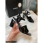 Chanel Heel 7.5cm Patent Leather Sandals Black 2022