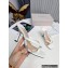 Jimmy Choo Heel 8.5cm Maelie PVC and Leather Thong Mules White 2022