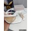 Jimmy Choo Heel 8.5cm Maelie PVC and Leather Thong Mules White 2022