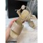 Chanel Heel 7.5cm Patent Leather Sandals Beige 2022